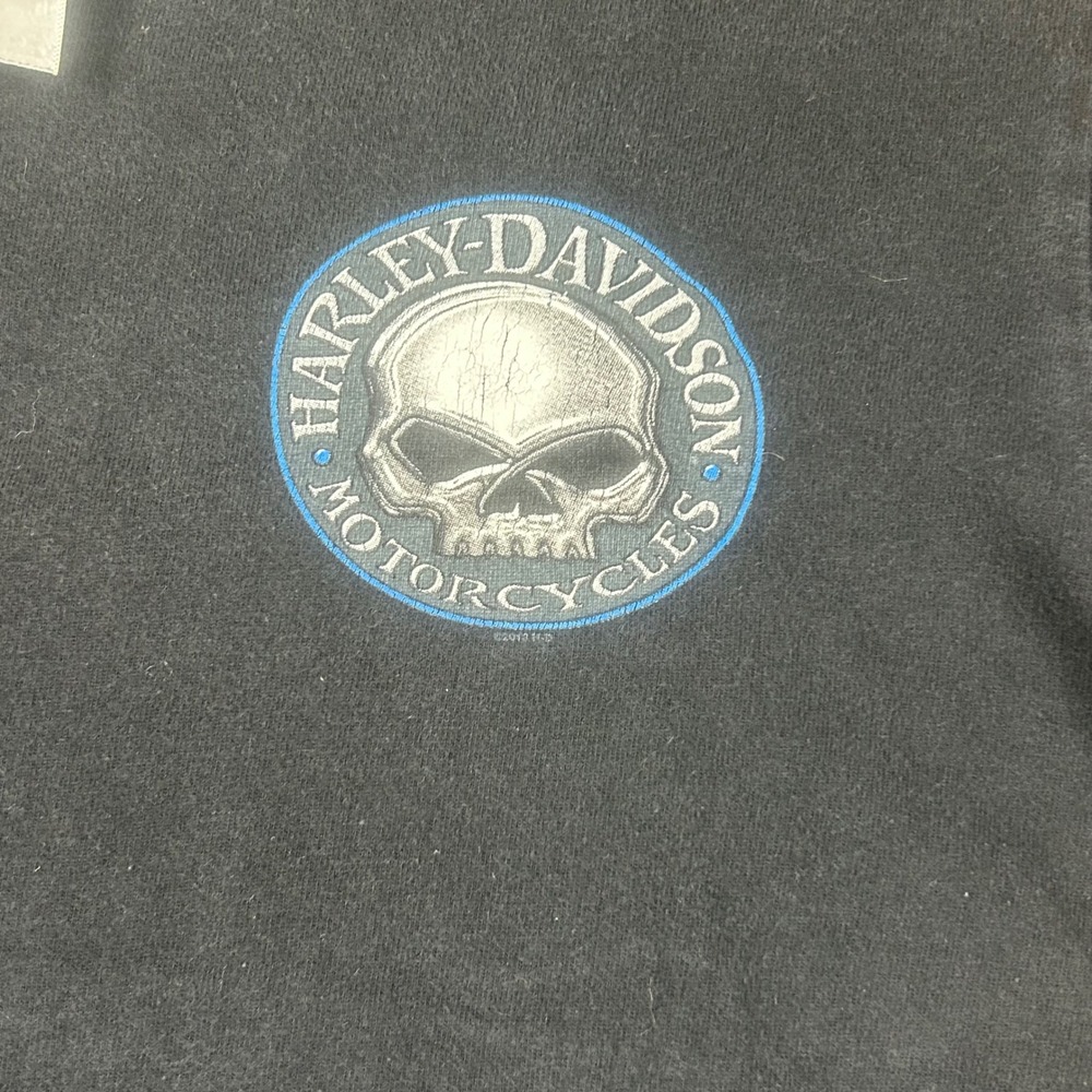 Harley Davidson House of Thunder Morgan Hill CA T-Shirt Mens M Black‎ 2012 Skull - Picture 5 of 10